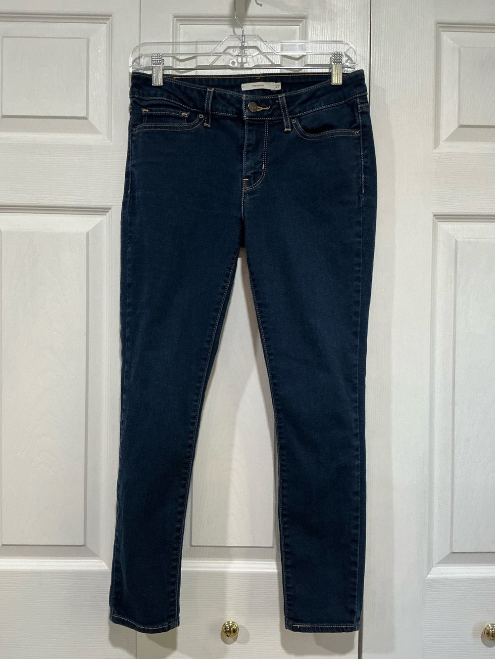 💙 Levi’s 711 Skinny Blue Denim Jeans 4 / 27 (01498)
